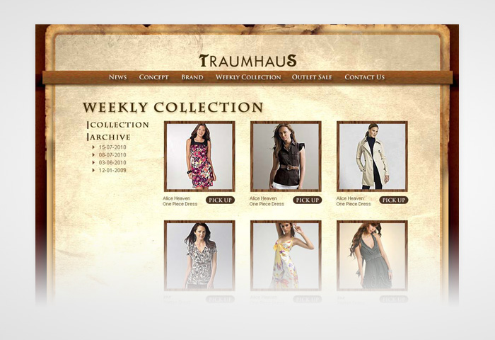 Traumhaus e-Shopping Website